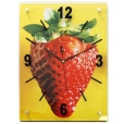 Часы настенные "Клубника на желтом фоне" входит) Часы комплектуются гарантийным талоном инфо 12682q.